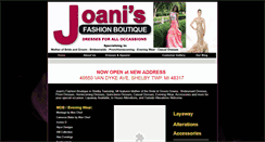 Desktop Screenshot of joanisfashions.com